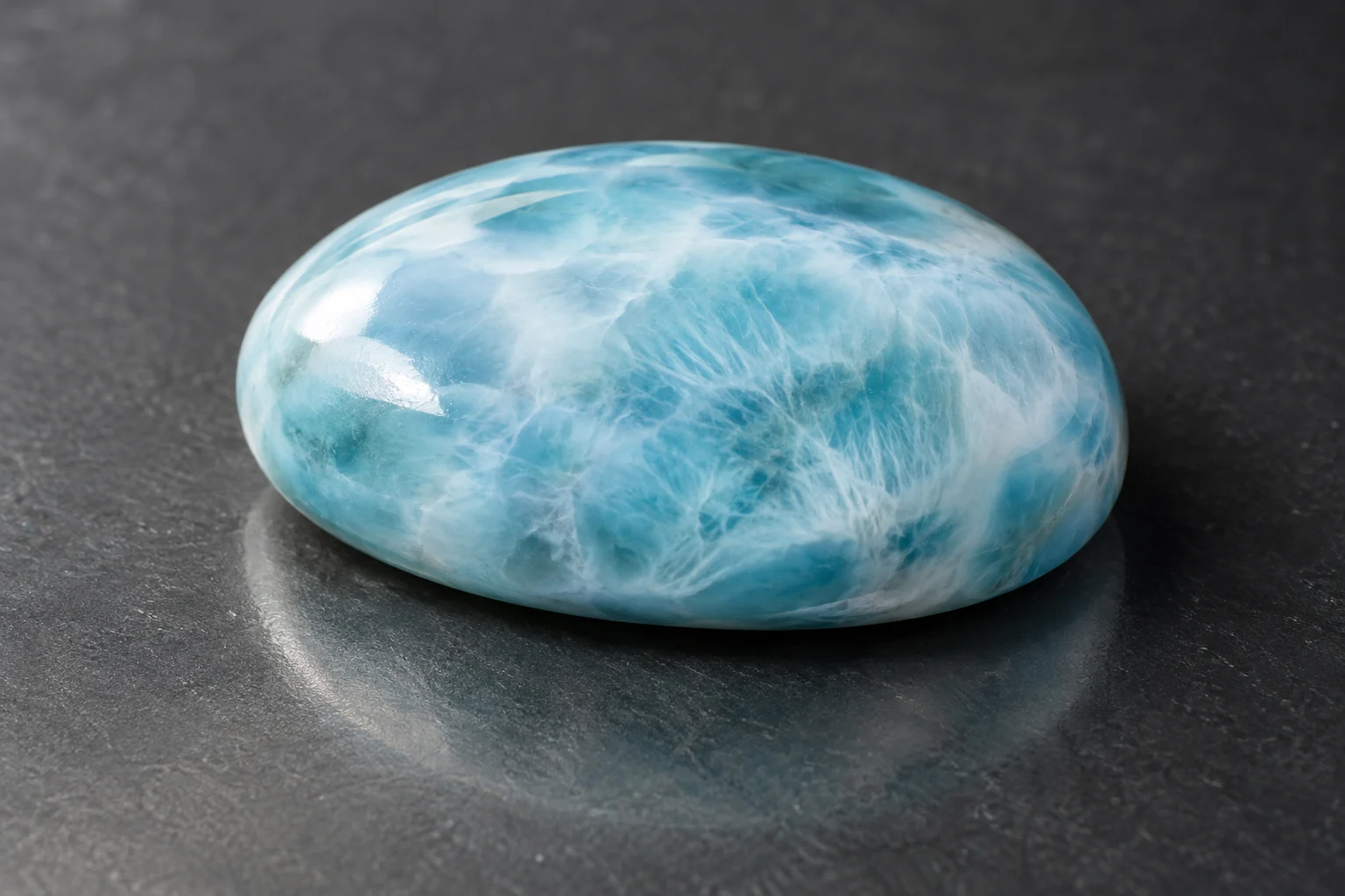 Larimar cabochons: shapes, dimensions, pairs, and settings